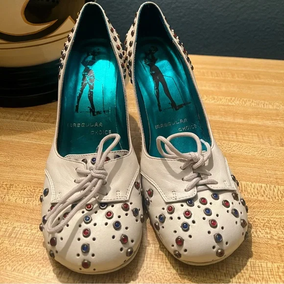 Irregular Choice Vintage Elvis Inspired Women’s Leather Heels - Picture 2 of 8